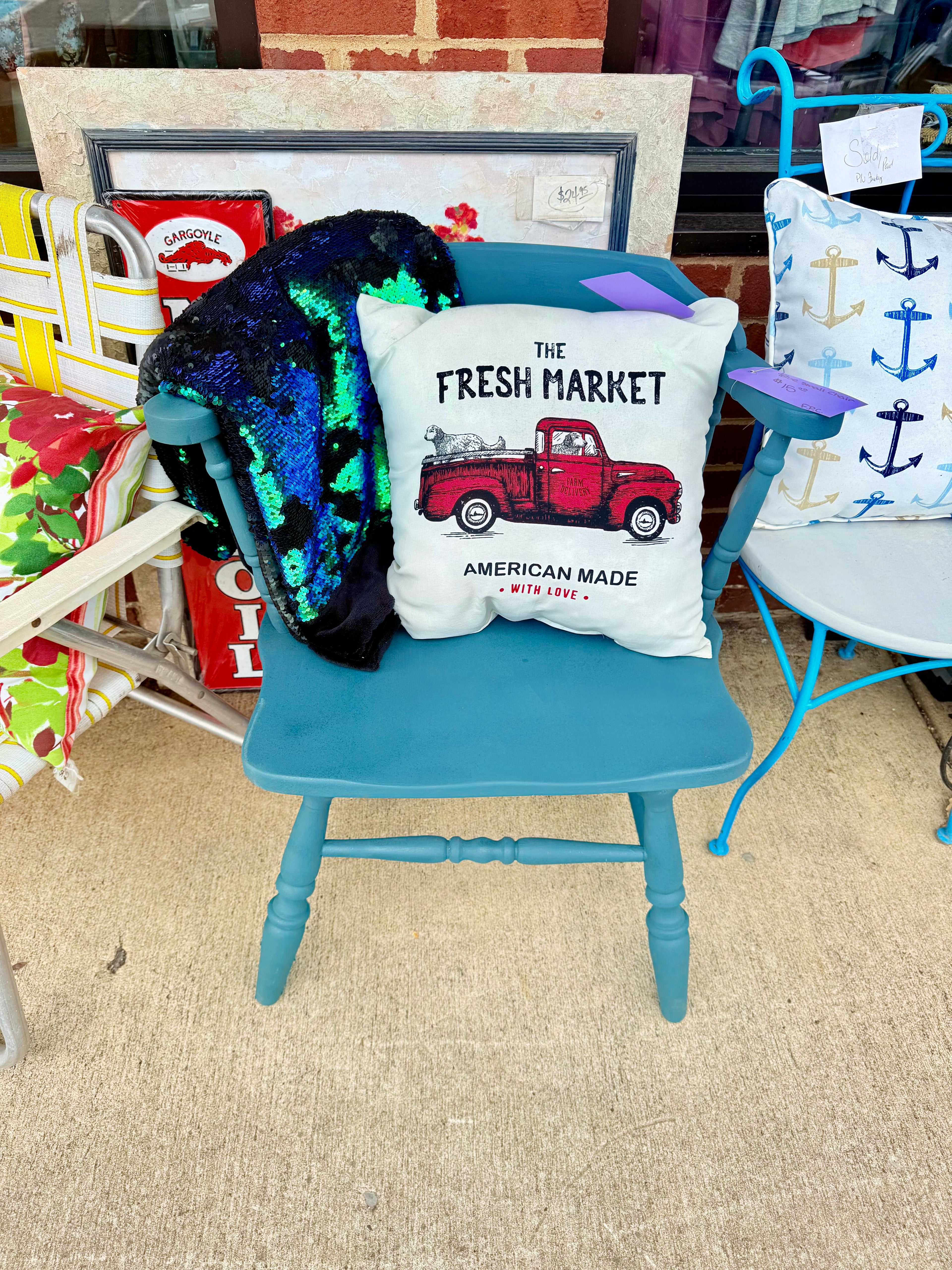 Red Truck Pillow